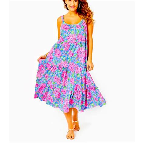 Lilly Pulitzer Dresses Nwt Lilly Pulitzer Loro Midi Tiered Dress