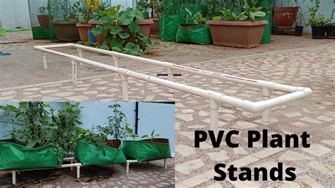 Low Cost Pvc Plant Stands For Terrace Balcony Garden How To Make