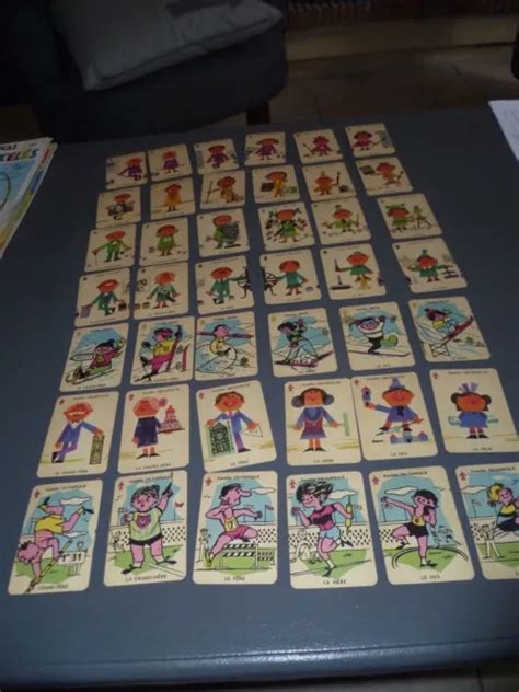 Ancien Jeu De Cartes Familles Complet Vintage Playing Cards Eur