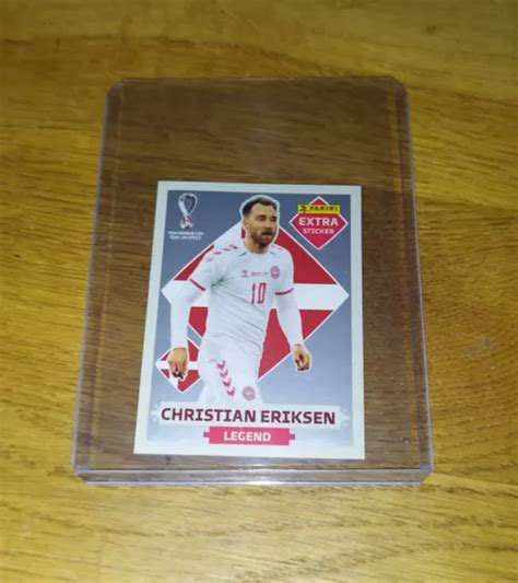 PANINI WORLD CUP WM 2022 Qatar Christian Eriksen Extra Sticker Legend