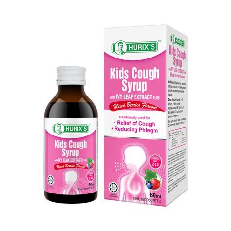 Buy Hurixs Kids Cough Syrup With Ivy Leaf Extract Mixed Berries 60ml