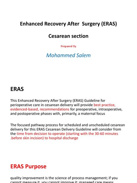 Eras Download Free Pdf Caesarean Section Thrombosis