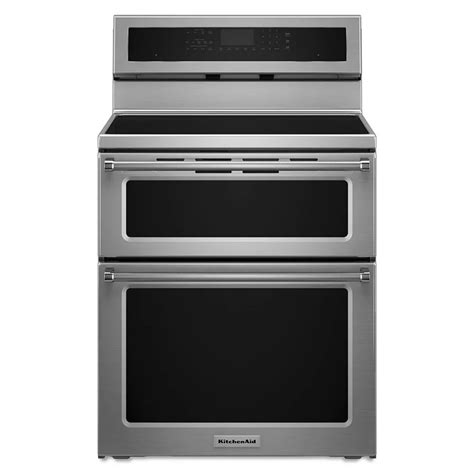 KitchenAid 6.7 cu. Ft. Double Oven Electric Induction Range with Self ...