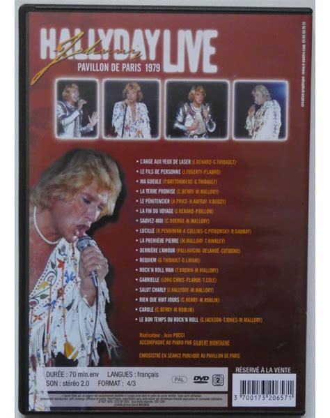 Dvd Johnny Hallyday Pavillon De Paris