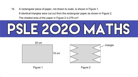 Psle Math Question 2020 Paper 2 Q16 Youtube