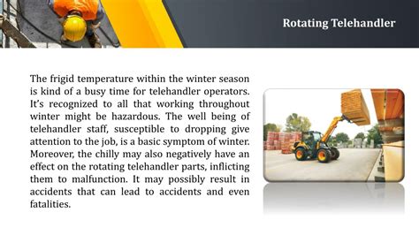 PPT Telehandler Safety Tips For Winter To Avoid Injuries PowerPoint