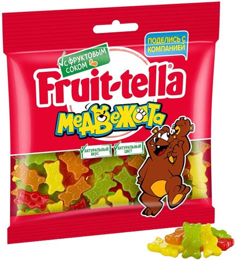 Мармелад Fruittella жевательный Медвежата 150г - купить с доставкой по ...