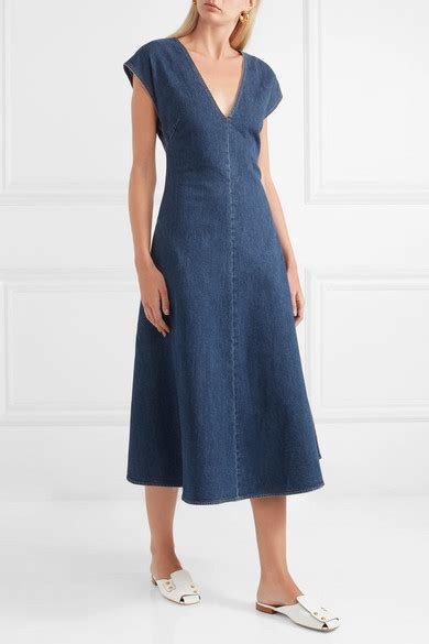 Stella Mccartney Ella Stretch Denim Midi Dress Net A Portercom