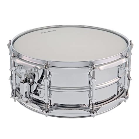 DISC Ludwig Supralite 14 X 5 5 Beaded Steel Snare Drum At Gear4music