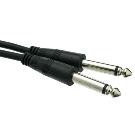 25ft 1/4 Inch Mono Audio Patch Cable, Male to Male