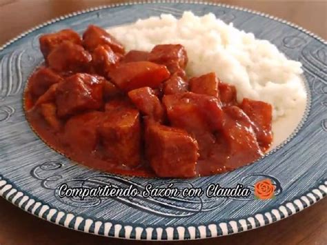 Carne De Puerco Con Papas En Adobo Receta De Compartiendo Saz N Con