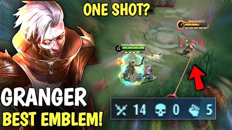 Shot Granger New Best Emblem Set And Build Jungle Granger Full