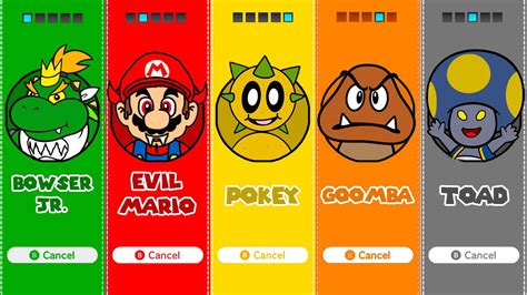 All Playable Enemies Of Mario In Super Mario 3d World Bowsers Fury