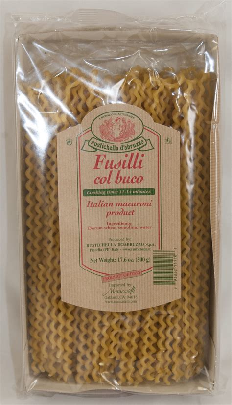 Fusilli Col Buco The Deli At Sassella Off