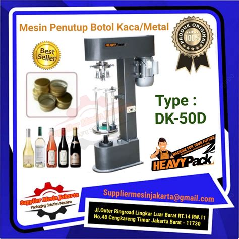 Jual Mesin Penutup Botol KACA Capping Machine DK 50D Heavypack