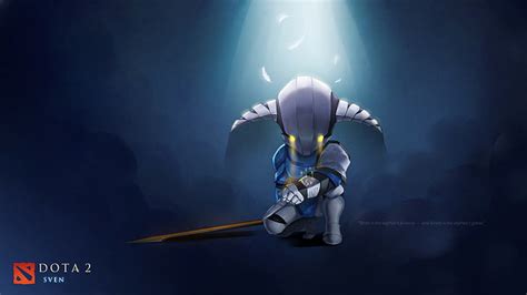 Hd Wallpaper Sven Dota Chibi Warrior Mask Virtualman