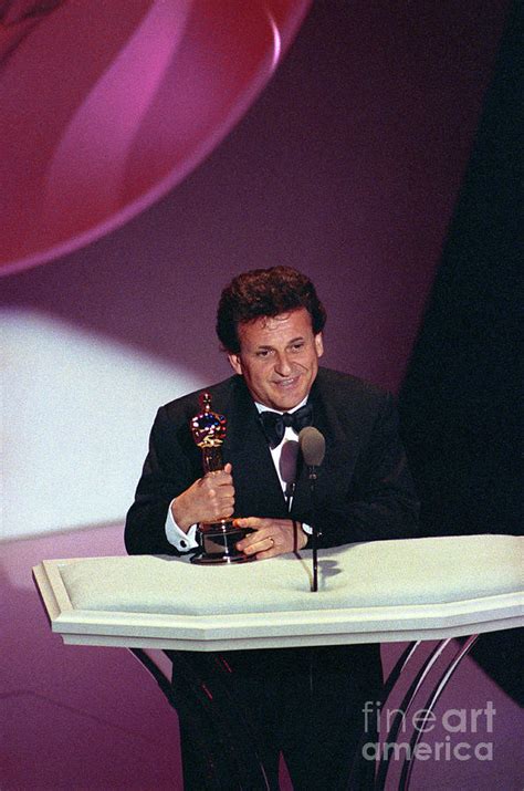 Joe Pesci Accepting Oscar by Bettmann