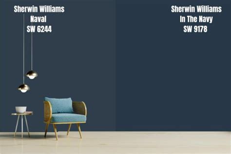 Sherwin Williams Naval Vs In The Navy SW 9178 Sherwin Williams Navy