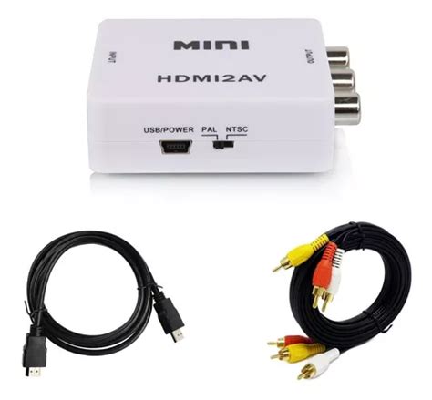 Kit Conversor Hdmi Para Rca Tv Tubo Cabos Completo MercadoLivre