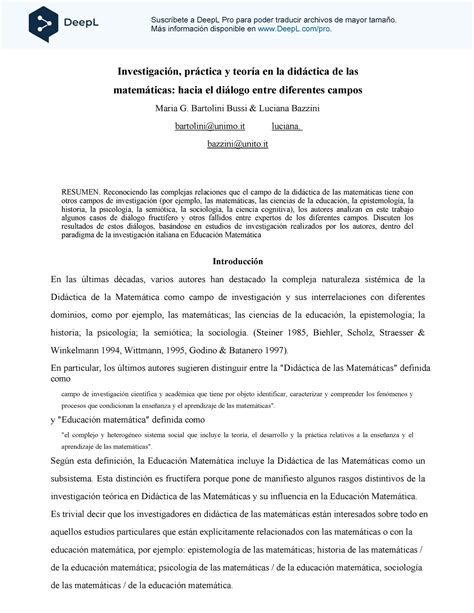 BART 03 es Estudio para matemáticas InvestigaciÛn prctica y