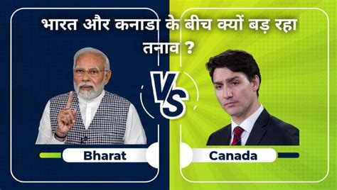 भारत और कनाडा के बीच तनाव बढने का कारण India Vs Canada Tension