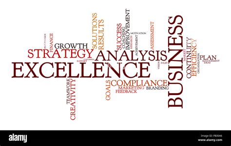 Word Cloud For Business Analysis Strategy And Excellence Stock Photo