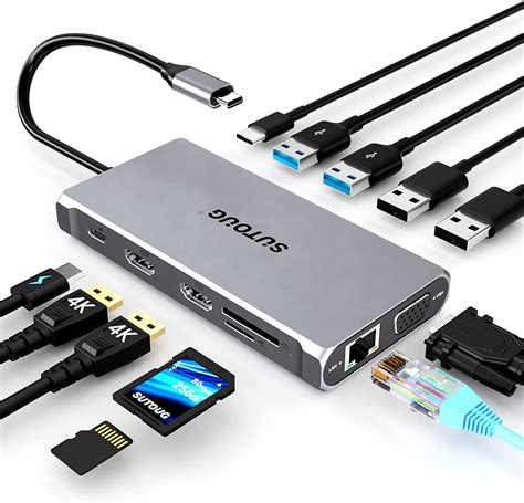 Amazon Usb C Hub Sutoug Docking Station In Usb C Adapter