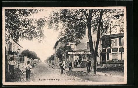 CPA ÉPINAY SUR ORGE PLACE de la Gare Buvette de la Gare 1917 EUR 10