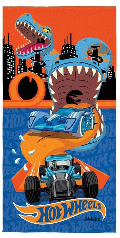 Toalha Aveludada Estampada Hot Wheels X Cm Lepper MadeiraMadeira