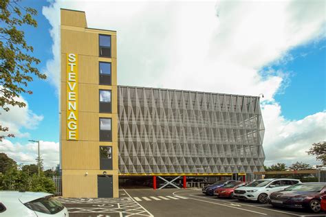 Bright Column Casings For Stevenage Rail Station Car Park Pendock