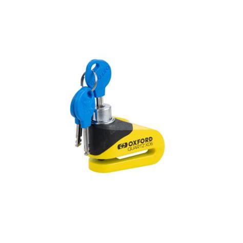 Oxford Quartz XA6 Alarm Disc Lock Yellow