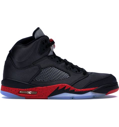Jordan 5s Black And Red Atelier Yuwaciaojp