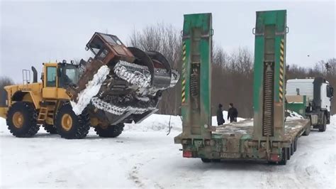 Dangerous Idiots Driving Logging Wood Truck Bulldozer Operator