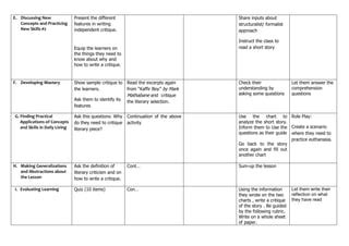 Daily Lesson Log English Quarter L Esson Ll Q L Docx