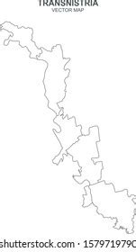 Vector Map Transnistria On White Background Stock Vector (Royalty Free ...