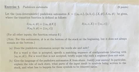 Solved Let The Non Deterministic Pushdown Automaton Chegg