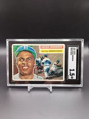 His Final Card Topps Jackie Robinson White Back Graded Sgc