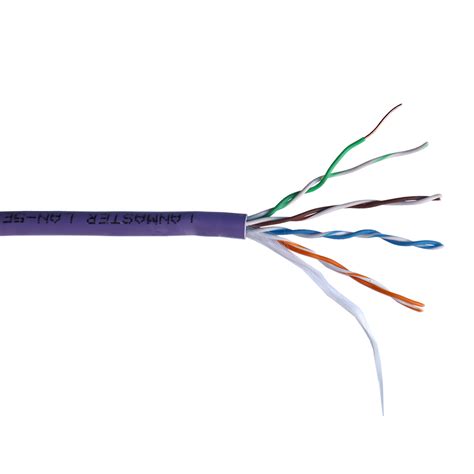 LANMASTER UTP cable, 4x2, cat. 5E, 350 MHz, HFLT, violet, 305 m