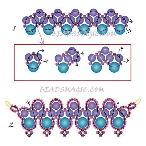 Free Beading Pattern For Necklace Prima Beads Magic