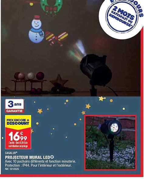 Promo Projecteur Mural Led Casalux Chez Aldi ICatalogue Fr