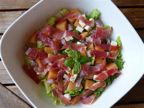 Salade Au Jambon Cru Melon Sucrine Et F Ta Gourmicom