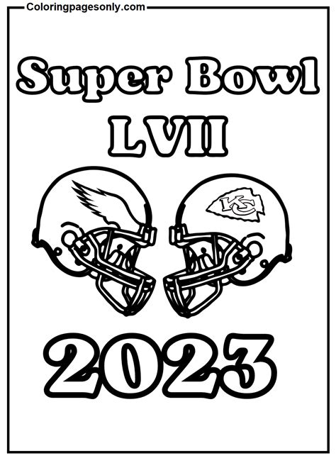 Free Printable Super Bowl 2023 Coloring Page - Free Printable Coloring ...