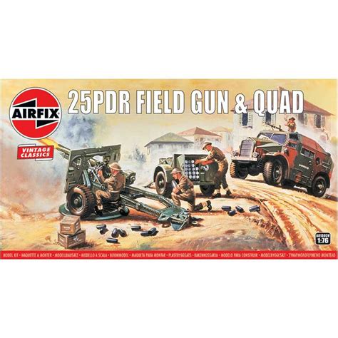 Airfix 1 76 25PDR Field Gun Quad A01305V RC Master