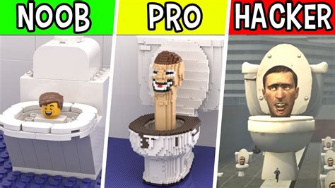 Lego Character Skibidi Toilet Noob Pro Hacker Skibidi Toilet