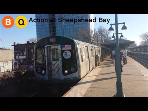 January June Nyc Subway B And Q Train Action At Sheepshead