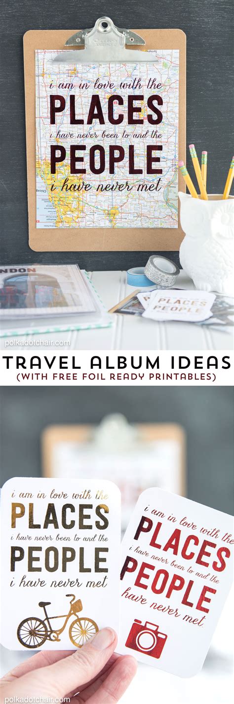 Travel Scrapbooking Ideas & Free Printable Travel Quotes