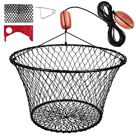 Qualyqualy Crab Ring Trap Bait With Fishing Buoy Marker Floats