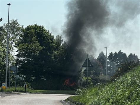 Firefighters Called After Car Bursts Into Flames On A92 Near Falkland