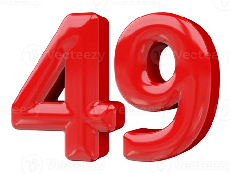 red  number   png