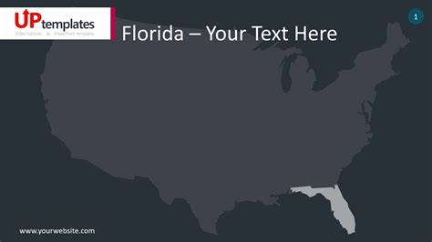 Florida Map Infographics Animated Powerpoint Template Youtube